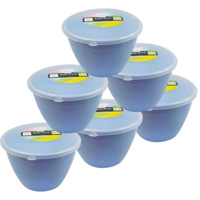 Just Pudding Basins 1 Pint Blue Steaming Pudding Basin With Lid1Pt6Pk from B&Q