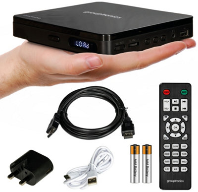 Grouptronics GT-MICRO-DVD Mini Multi Region HDMI DVD Player - Black - Image 8