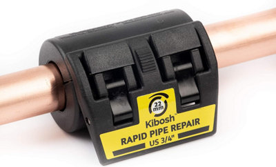 Kibosh Emergency Pipe Repair Clamp 22mm. Can Withstand 10Bar/150Psi. from B&Q