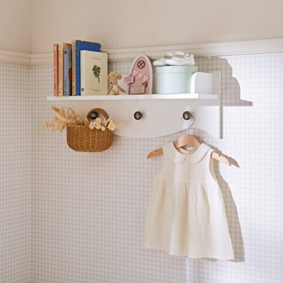 Cuddleco Clara Wall ShelfWhite from B&Q