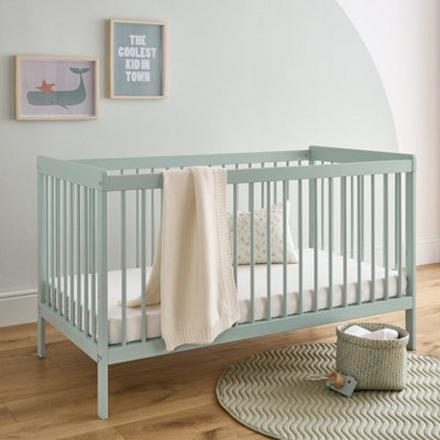 Cuddleco Nola Cot BedSage Green from B&Q