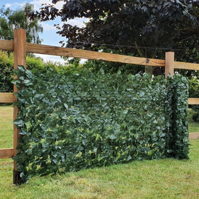 True Products Artificial Ivy Leaf Hedge Garden Fence Privacy Screening1M X 3M from B&Q