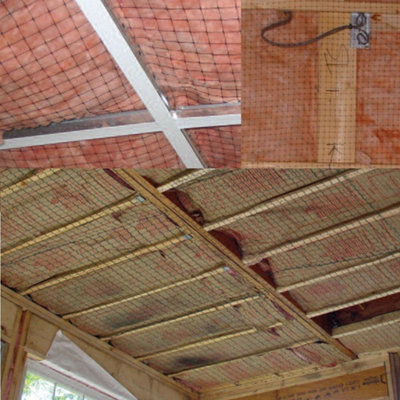 ROOF INSULATION SUPPORT NET NETTING, NESTING DETERRENT -  2m x 100m - 200 sq. m - Image 3