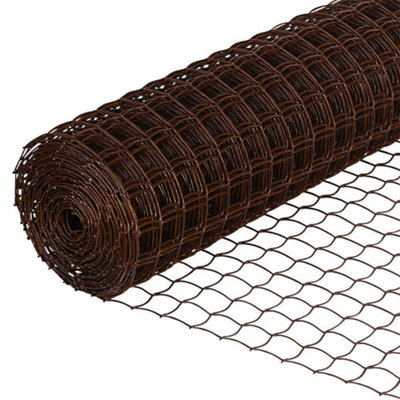 True Products Climbing Plant Support Mesh Pea Bean Garden Trellis50mm X 50mmBrown1M X 25M from B&Q