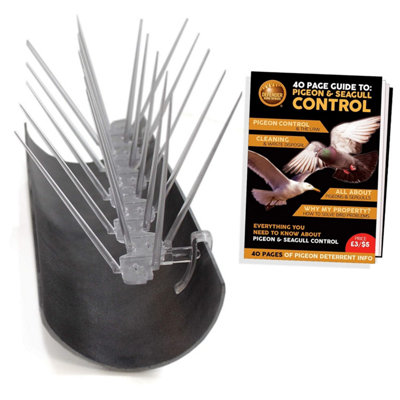 Defender Bird Spikes Gutter Spike Pack Stop Pigeons & Seagulls 5 Metre from B&Q