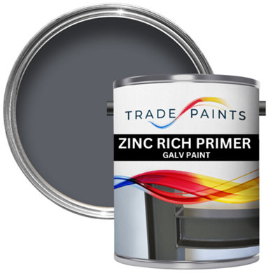 Trade Paints Zinc Rich Galvafroid Metal Primer 2.5L from B&Q