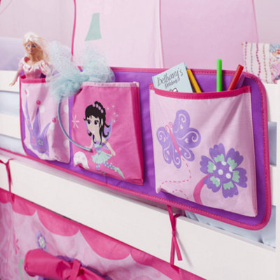 Nöa & Nani Noa & Nani Kids Bed Tidy Pocket Organiser3 Pocket Velcro Storage For Cabin Bed & Bunk BedFairies Design from B&Q