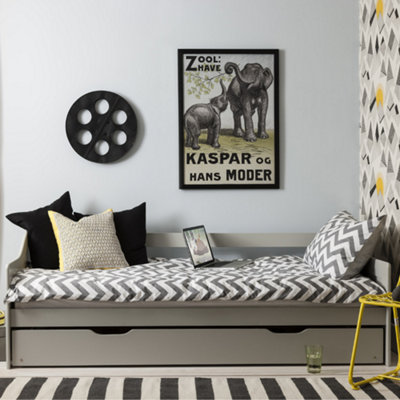 Nöa & Nani Noa & Nani Day Bed With Pullout Trundle In Silk Grey Hove