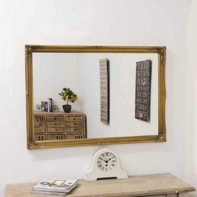 Mirroroutlet Fraser Gold Beaded Dress Mirror 102 X 71 Cm from B&Q