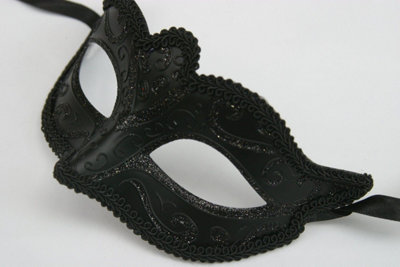 Shatchi Venetian Masquerade Lace Mask Carnival Eye Masks Halloween Ball Party Prom Carnival For Man Ladies Fancy Dress from B&Q