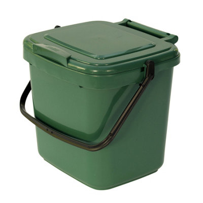 All-Green 7L Kitchen Compost Caddy - Green Recycled Plastic - Image 4