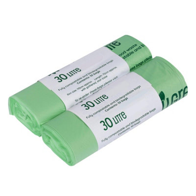 30L All-Green Compostable Kerbside Caddy Liners2 Rolls from B&Q