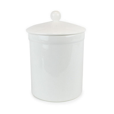 Portland Ceramic Compost Caddy/Food Waste Bin - White - Image 3