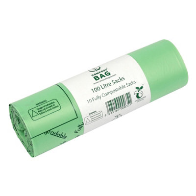 100L Compost Bag Compostable Heavy Duty Sacks1 Roll from B&Q