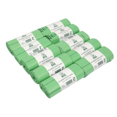 Compost Bag Compostable Garden Waste Sacks10 Rolls from B&Q