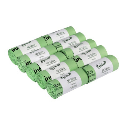 30L Bioliner Compostable Kerbside Caddy Liners (Large Roll)10 Rolls from B&Q