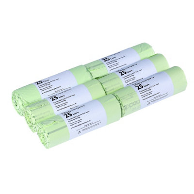 B&Q - 25L  Compostable Kerbside Caddy Liners6 Rolls