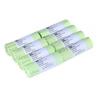 B&Q - 25L  Compostable Kerbside Caddy Liners8 Rolls