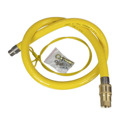 Uci Caterhose Commercial Catering Gas Hose 3/4" X 1.5M Long  Bs 669/2 Approved Stainless Steel from B&Q