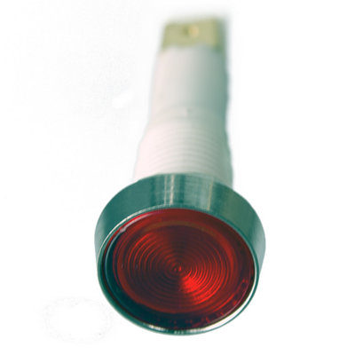 Uci Panel Mount Indicators 10mm Chrome Bezel Amber from B&Q