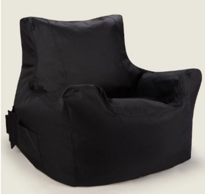 Kaikoo Teenage Chair With PocketsWipe Clean Indoor/outdoor Fabric Black from B&Q
