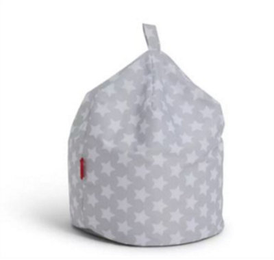 B&Q -  Silver Star Print Beanbag