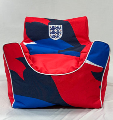 Kaikoo England Football Club Kids Funzee Beanbag Chair Red from B&Q