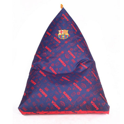 Kaikoo Barca Triangle Beanbag Blue from B&Q