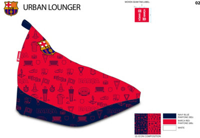 Kaikoo Barca Duo Triangle Beanbag from B&Q