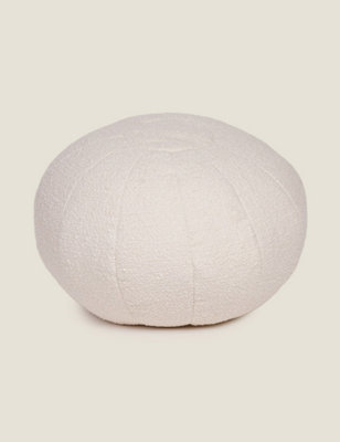 Kaikoo Boucle Pumpkin Cushion Cream from B&Q