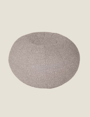 Kaikoo Boucle Pumpkin Cushion Dove Grey from B&Q