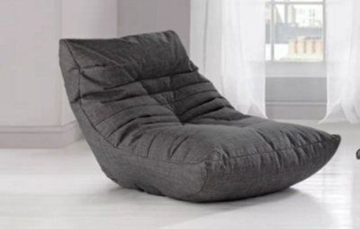 Kaikoo Velvet Quilt Lounger Grey from B&Q