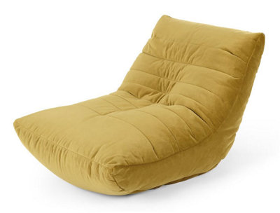 Kaikoo Velvet Quilt Lounger Gold from B&Q