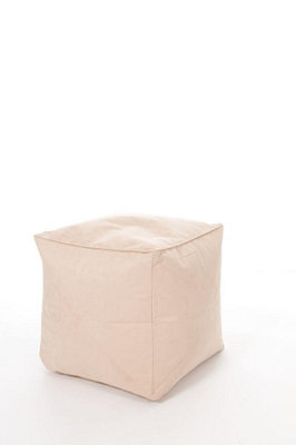 Kaikoo Brushed Faux Suede Cube Cream from B&Q