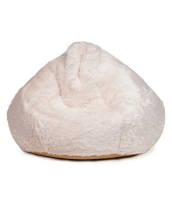 Kaikoo Faux Fur Xl Drum Beanbag Cream from B&Q