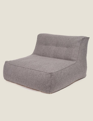 Kaikoo Boucle Hand Quilt Lounger Grey from B&Q