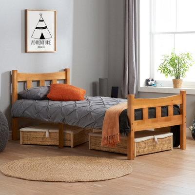 Birlea Miami Single Bed Frame In Pine from B&Q