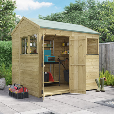 Billyoh Switch Tongue And Groove Apex Wooden Shed - 8X6 Windowed - 11mm Thickness