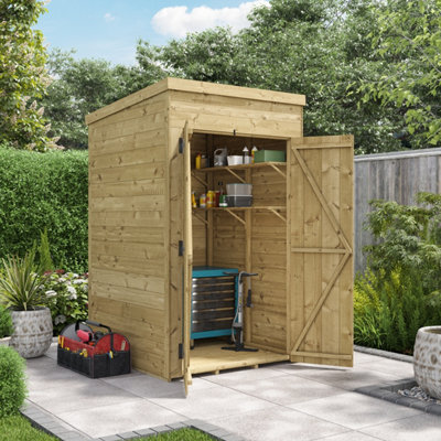 Billyoh Switch Tongue And Groove Pent Wooden Shed - 4X4 Windowless - 11mm Thickness