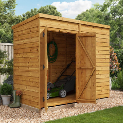 Billyoh Switch Overlap Pent Wooden Shed - 8X4 Windowless