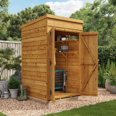 Billyoh Switch Overlap Pent Wooden Shed - 4X4 Windowless