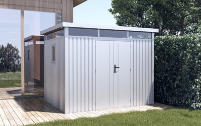 Billyoh Centro Pent Metal Shed - 10X8Ft