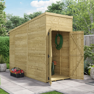 Billyoh Switch Tongue And Groove Pent Wooden Shed - 4X10 Windowless - 11mm Thickness