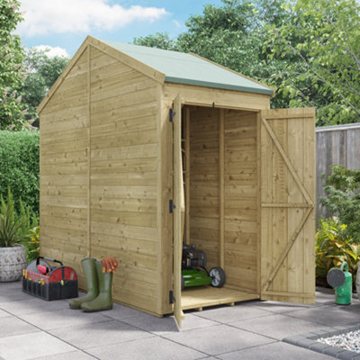 Billyoh Switch Tongue And Groove Apex Wooden Shed - 4X8 Windowless - 15mm Thickness