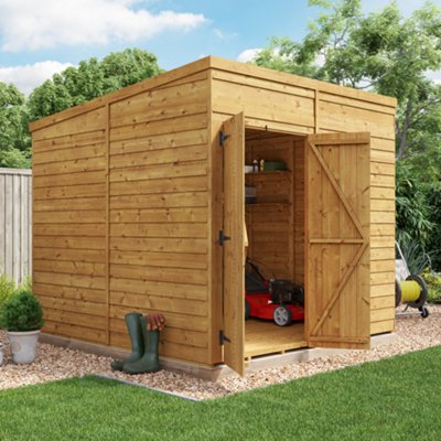 Billyoh Switch Overlap Pent Wooden Shed - 8X8 Windowless