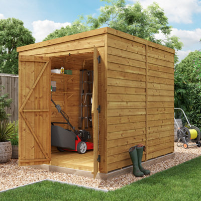 Billyoh Switch Overlap Pent Wooden Shed - 8X6 Windowless