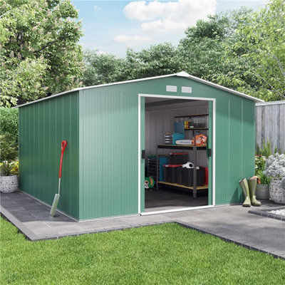 Billyoh Partner Apex Metal Shed - 10X12