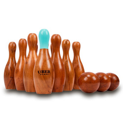 Uber Games Premium Wooden Skittles from B&Q