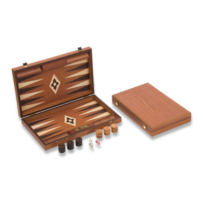 Uber Games Mahogany Backgammon Set from B&Q