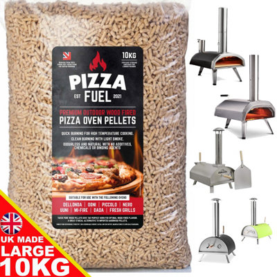 Vivo 10Kg Pizza Oven Wood Pellets For Ooni Dallonda Nero Fresh Grills Uuni Premium